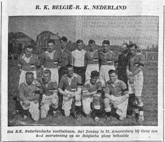 1934 De Tijd: Wim en Tok in nationale elftal